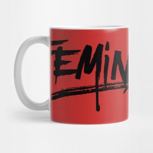 Feminist Brush Stroke Logo Mug